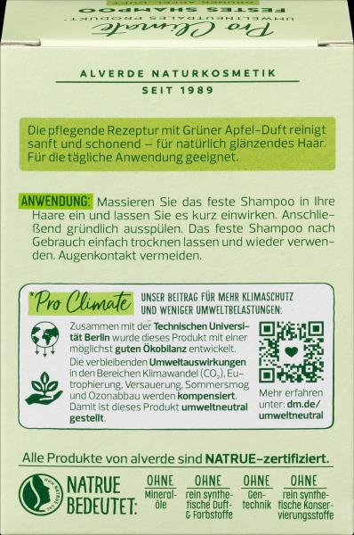 Produktbild dm alverde Festes Shampoo Pro Climate Grüner Apfel (Festes Shampoo)