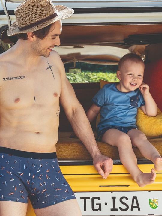 Produktbild ISA Bodywear Knaben Pyjama Fairtrade (122, 128)