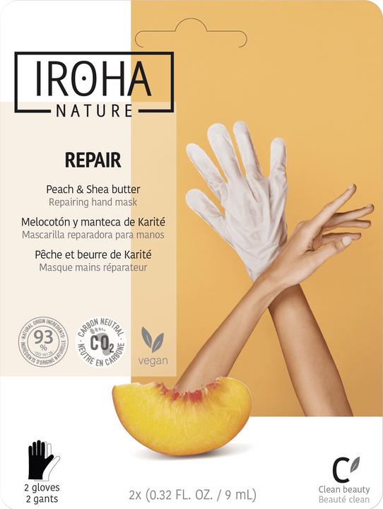 Actual product image Iroha Nature Nature - Hand Mask Gloves Repair Peach (9 ml)