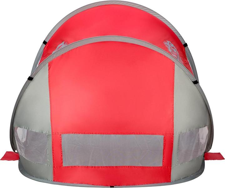 Produktbild Nils Zusammenklappbares Strandzelt NC3142 rot-grau (Strandzelt + Strandmuschel, 1 kg)