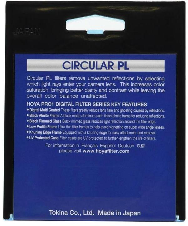 Produktbild Hoya Pro1 Digital CIR-PL Filter (40.50 mm, Polarisationsfilter, 40.50 mm)