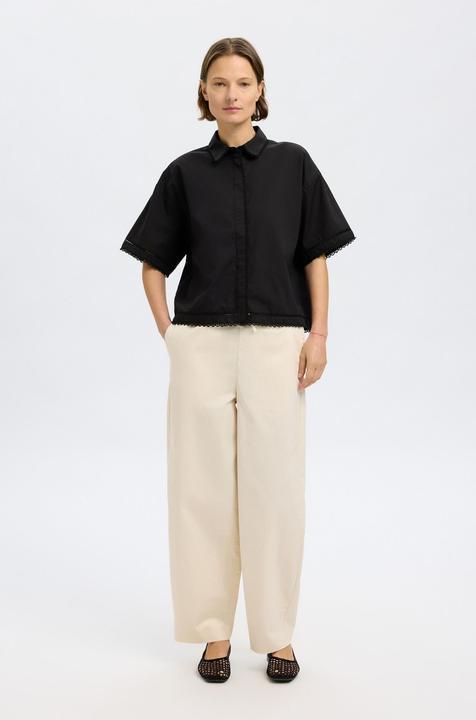 Produktbild Selected Femme Cropped Kurzarmhemd (40)