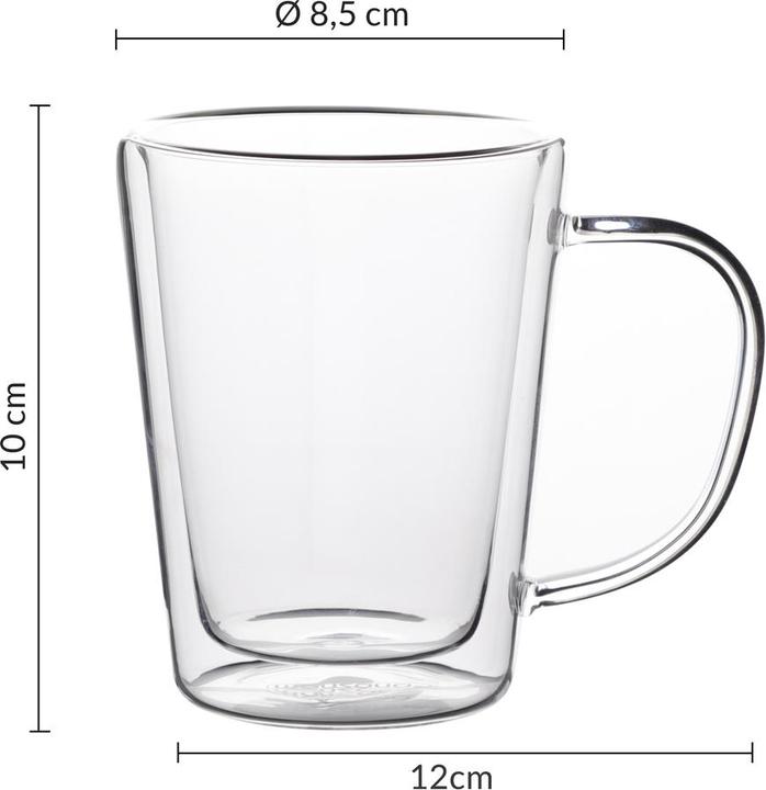 Produktbild Monzana Thermo-Teegläser mit Henkel (250 ml, 1 x)