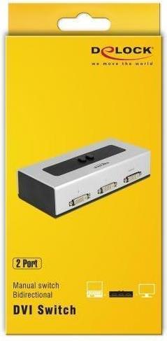 Actual product image Delock 2Port DVI Switchbox, Duallink 24+5