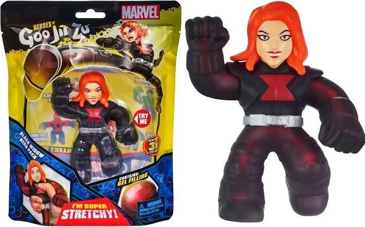 Star Wars Helden van Goo Jit To Marvel Heldenpakket. Zwarte Weduwe - Squishy 4,5 cm lang. Ideaal voor