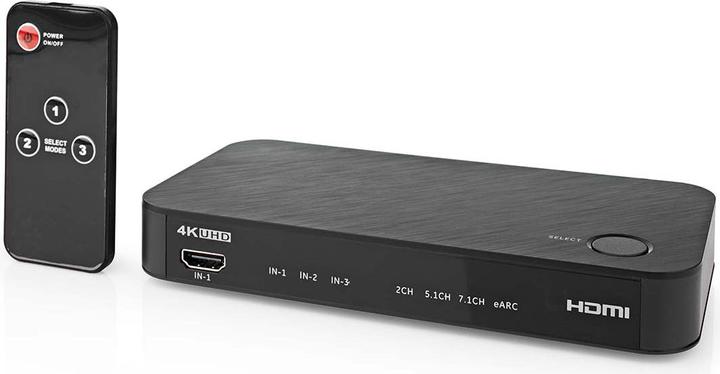 Produktbild Nedis Digital Audio Converter | 2-Weg | Anschlüsse – Eingang: DC Power / 3x HDMI™ Eingang | Anschlüs (0.06 m, Optisch)
