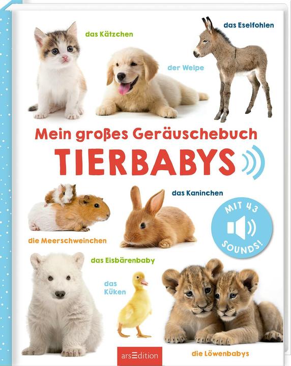 Mein grosses Geräuschebuch – Tierbabys (German)