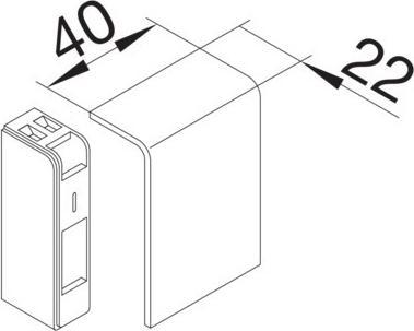 Produktbild Hager SL2005569011 - Graphit - ABS - Polycarbonat (PC) - CE - 40 mm