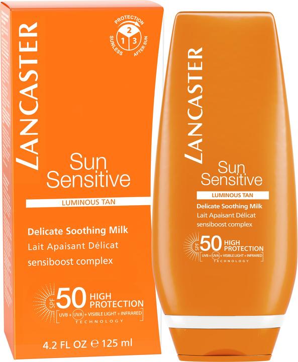 Image du produit Lancaster Sun Sensitive - Lait corporel SPF50 (Lait solaire, SPF 50, 125 ml, 150 g)