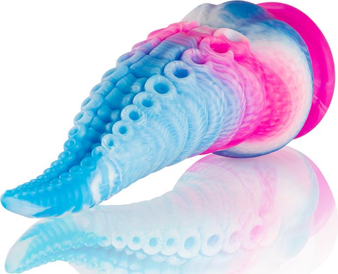 Actual product image Epic Scylla Blue Tentacle Dildo, Large Size