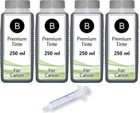 Produktbild Druckfuxx 1000ml Nachfülltinte für Canon FAX JX200 JX500 Pixma IP2500 IP2600 Ref