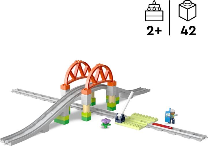 Produktbild LEGO Eisenbahnbrücke und Schienen - Erweiterungsset (10426)