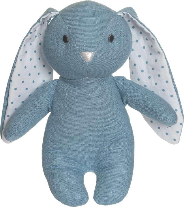 Productafbeelding Teddykompaniet Elina, kanin i bomull & linnemix, himmelsblå (20 cm)