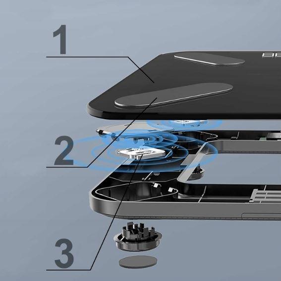 Produktbild Extralink Haus Intelligente Bluetooth-Badwaage (180 kg)