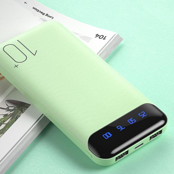Image du produit Wekome WP-161 - Powerbank 10000 mAh Super Charging 2xUSB-A LED (Weiss) (10000 mAh)