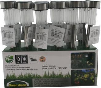 Produktbild Benson 1 Garten Licht Solar 31 cm Edelstahl