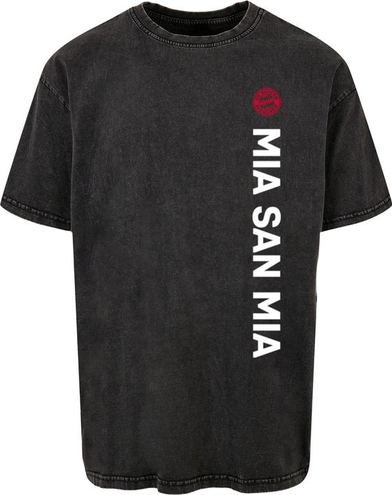 Actual product image FC Bayern München MSM Logo Acid Washed Heavy Oversize Tee - 117373 (L)