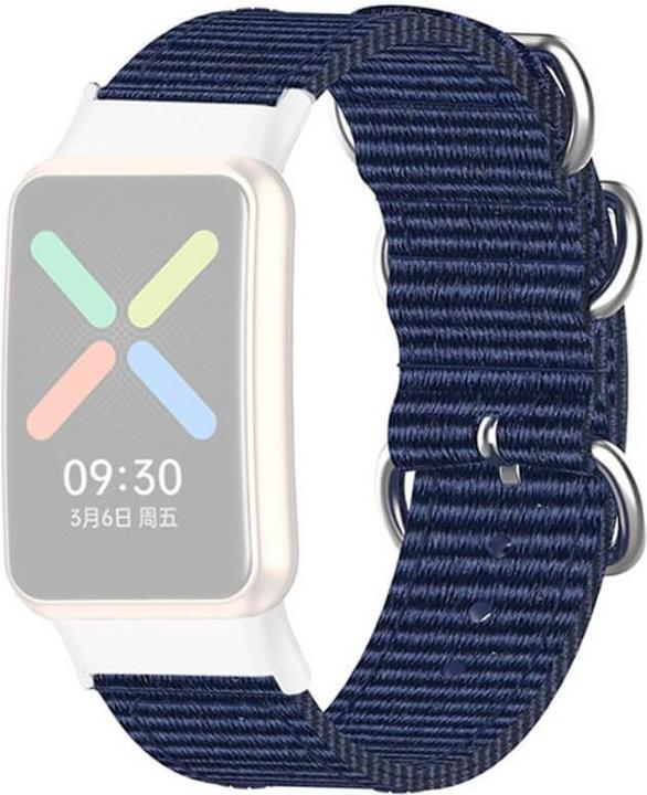 Actual product image Cover-Discount OPPO Watch Free - Nylon Replacement Bracelet Blue (Nylon)