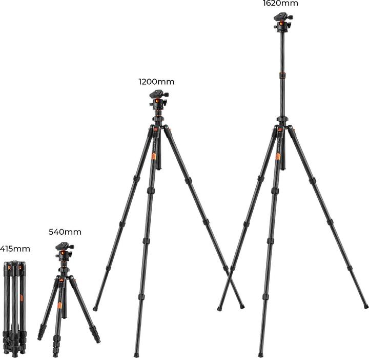 Image du produit K&F Concept Tripode K254C2+BH-36L (Carbone)