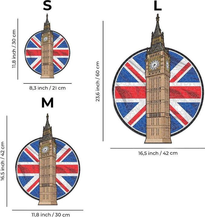 Produktbild Iconic Big Ben - Monument Holz Puzzle Grösse S (150 Teile) (150 Teile)