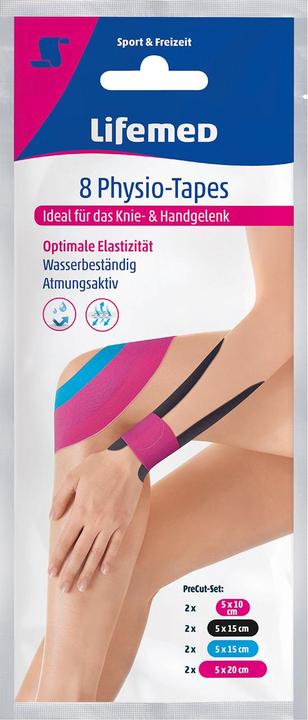 Produktbild Lifemed Physio-Tape "Knie-/Hand-Gelenk", farbig sortiert (0.20 m)
