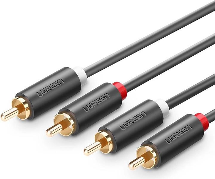 Produktbild Ugreen AV104 2x RCA (Cinch) to 2x RCA (Cinch) Cable 1m (black) (1 m, Cinch)