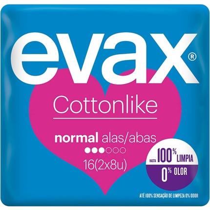 Produktbild Evax COTTONLIKE compresas normal alas 16 uds (16 x, Damenbinden)