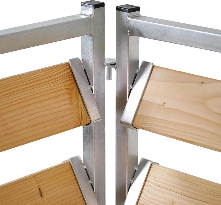 Bellissa Komposter Holz/Metall 100x100x100 cm feuerverzinkt