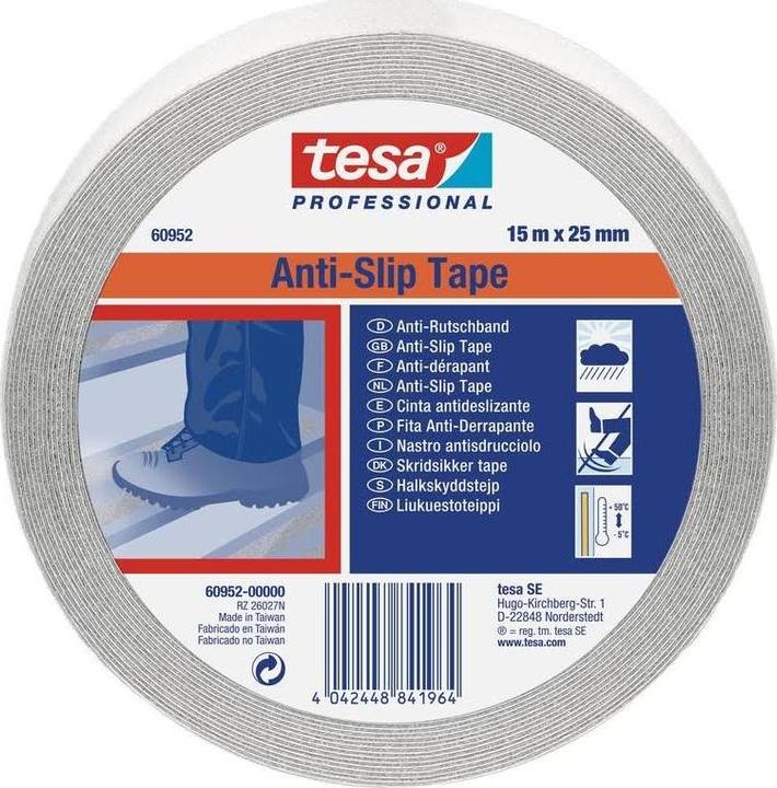 Produktbild tesa Anti-Rutsch Klebenband,15 x 25mm,schwarz (25 mm)