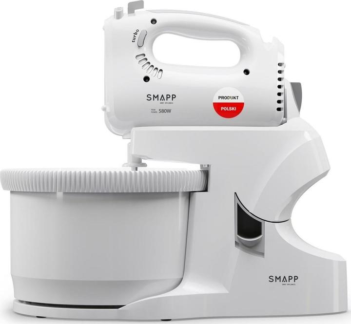 Produktbild Smapp Handmixer Mixer mit Schüssel 451.66 2 Schüsseln weiss Sicher einkaufen mit Lieferung nach Hause (580 W)