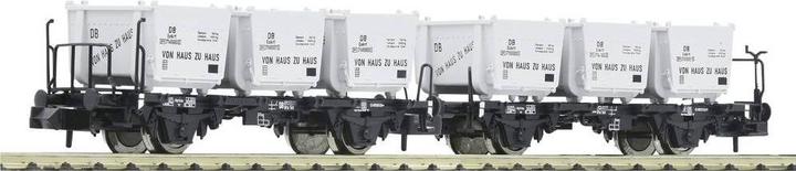 Produktbild Fleischmann 6660106 N Behältertragwagen-Doppeleinheit BTs 50 der DB (Spur N)