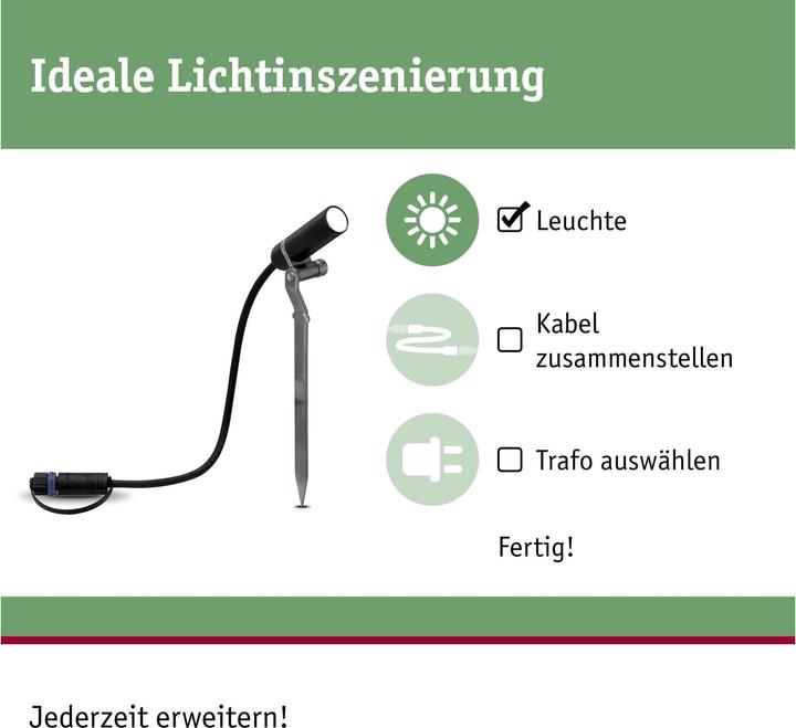 Actual product image Paulmann Outdoor Plug & Shine Plantini supplementary set (200 lm, IP65)