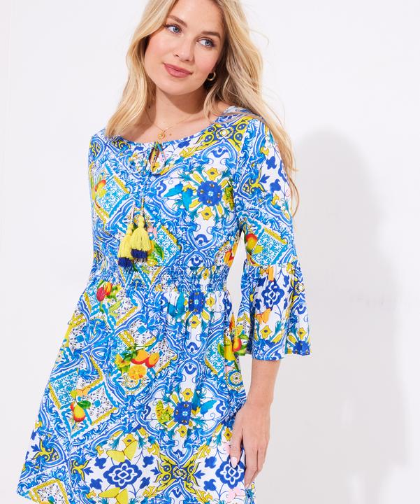 Actual product image Joe Browns Fruity Tile Shirred Waist Tunic (42)