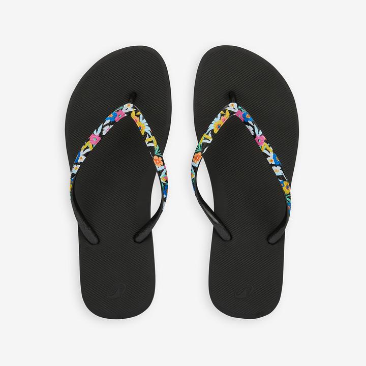 Actual product image Olaian Thong sandals ladies 500 Little Azae black (39)