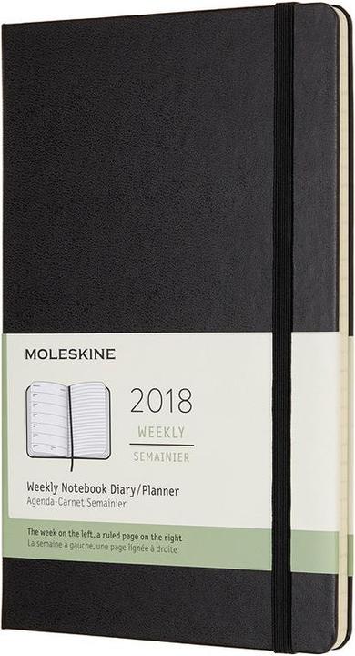 Moleskine Weekly note calendar 2018 (A5, English)