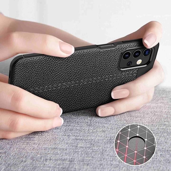 Actual product image Cadorabo TPU Cover Faux Leather Structure (Samsung Galaxy A32 5G)