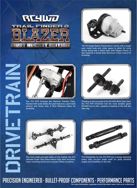 Immagine prodotto Rc4Wd Scala Crawler TF2 Chevy Blazer secchio di ruggine, 1:10, RTR (RTR pronto all'uso)