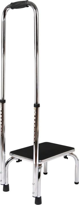 Vital Comfort Trittstufe mit höhenverstellbarem Haltegriff, chrom, 88 - 108 cm