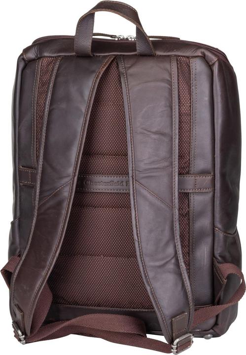 Image du produit Chesterfield Rich Leren Laptop Rugtas - 15,4 inch - Bruin (19 l)