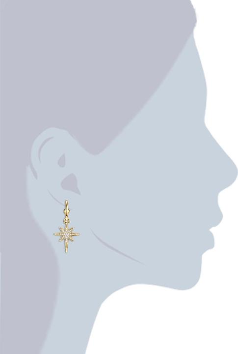 Produktbild Lulu & Jane Damen Stern Metall-Legierung Glas gelbgold - 29395 (Metall-Legierung)