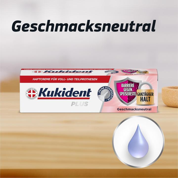 Immagine prodotto Kukident Plus Barriere gegen Speisereste Geschmacksneutral 40G Haftcreme