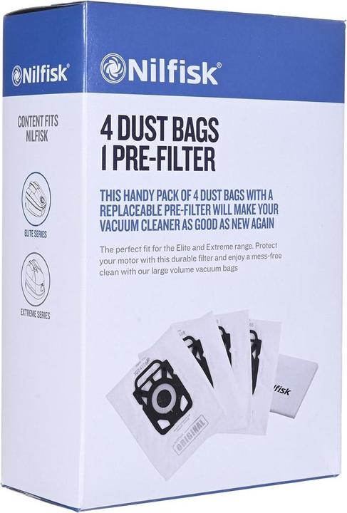 Actual product image Nilfisk Standard dust bag for Elite Extreme King (4 x)