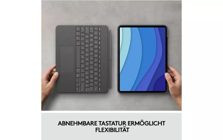 Immagine prodotto Logitech Combo Touch (CH, iPad Pro 12,9 2022 (6a generazione), iPad Pro 12.9 2021 (5a generazione))