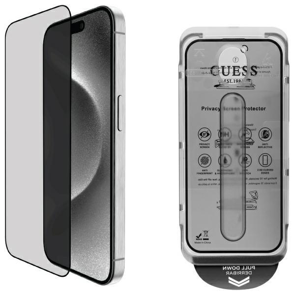 Guess SzkÅo hartowane prywatyzujÄ ce Screen Protector Privacy 2.5D Outline na iPhone 16 Pro Max (1 Stück, Apple iPhone 16 Pro Max)