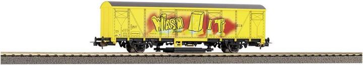 Actual product image Piko H0 54309 H0 Rail cleaning wagon yellow with SBB graffiti (Track H0)