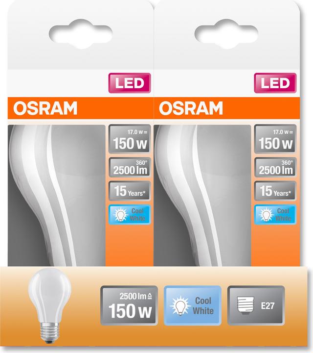 Image du produit Osram Rétrofit LED Classic A (E27, 17 W, 2500 lm, 1 x, D)