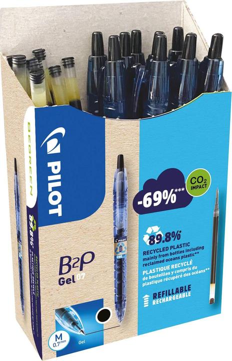 Immagine prodotto Pilot Begreen B2P Gel Greenpack 10+10 ricariche (Nero, 10 x)