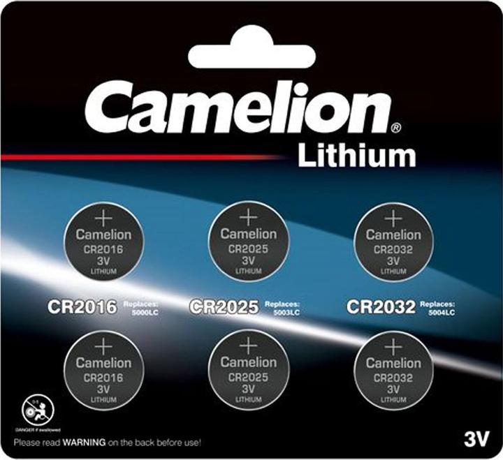 Image du produit Camelion Lithium Mix Set CR2016, CR2025, CR2032 (6 pcs, CR2032, CR2016, CR2025, 210 mAh)