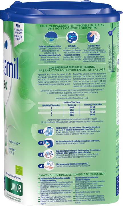 Produktbild Aptamil Bio Junior 12+ (800 g, ab 12 Monaten)