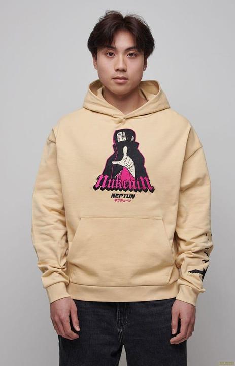 Immagine prodotto Maglia con cappuccio Naruto Shippuden Graphic Beige (S) (S)